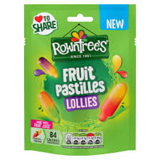 Rowntrees Fruit Pastilles Lollies 130g