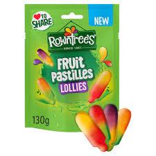 Rowntrees Fruit Pastilles Lollies 130g