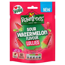 Rowntrees Sour Watermelon Lollies 130g