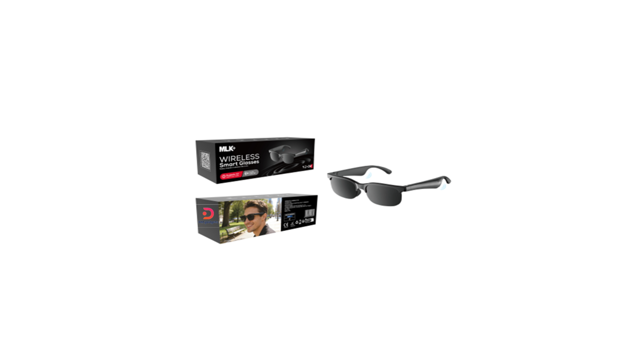 456X3#ObaStyle®MLK+ YJ-02 Smart Bluetooth Glasses with AI Translation – Black