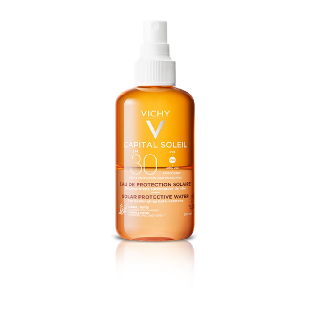 Vichy Capital Soleil Solar Protective Water Spf30 Enhanced Tan Sunscreen 200ml
