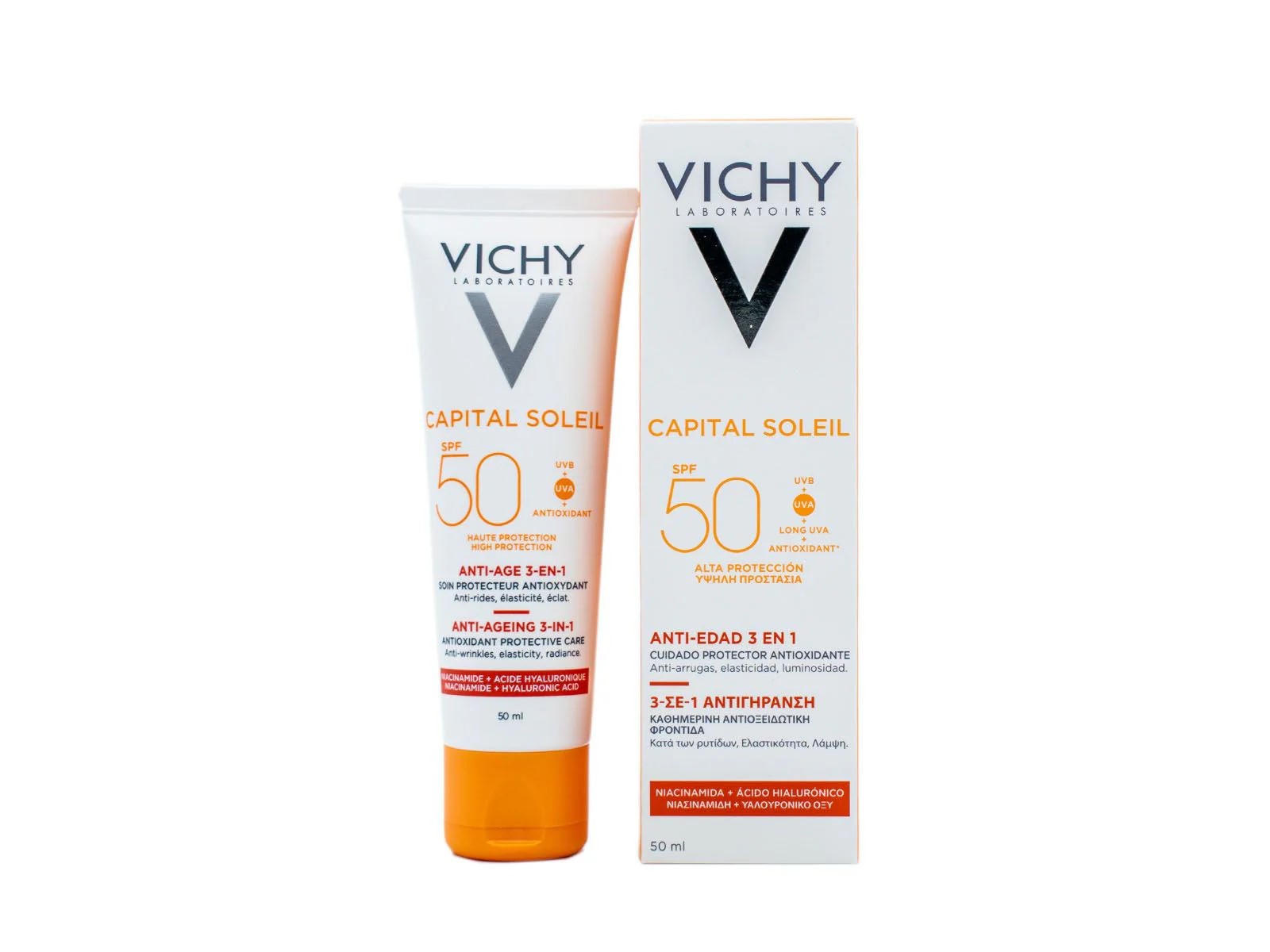 Vichy Capital Soleil Anti-Ageing 3 In 1 Sunscreen Spf50 50ml
