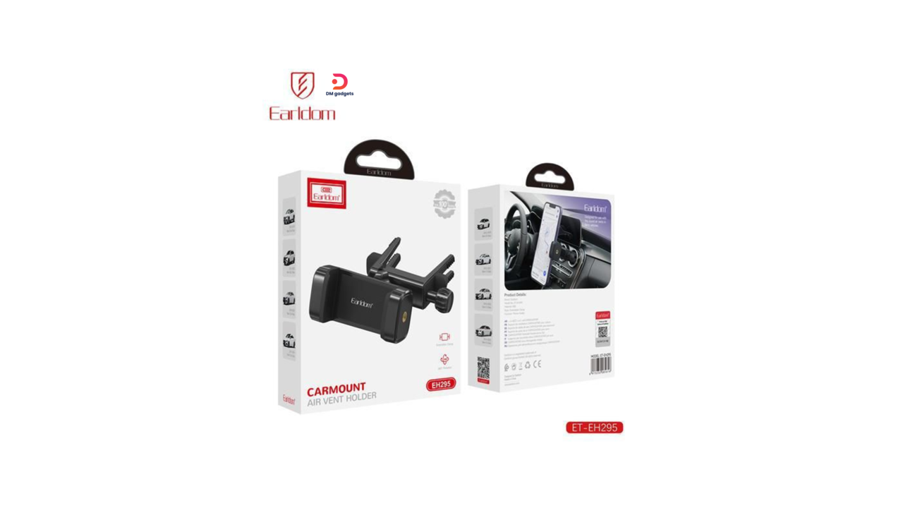 117FD#Earldom®EH295 Carmount Air Vent Holder – Black