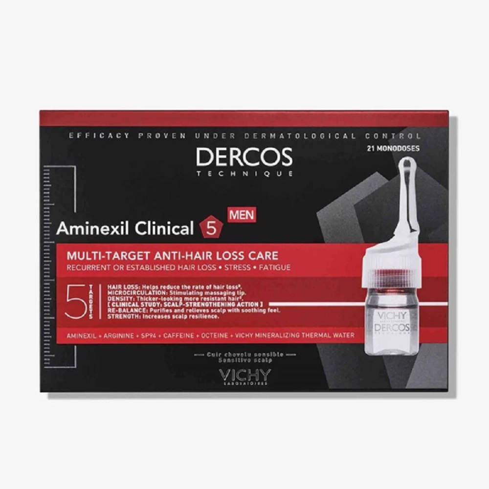 Vichy Dercos Aminexil Clinical 5 Men, 21 X Monodoses