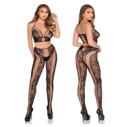 Lace Crop Top and Tights