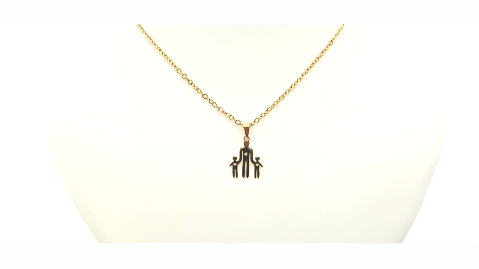 STAINLESS STEEL GOLD NECKLACE MOM WITH CHILDRENS.