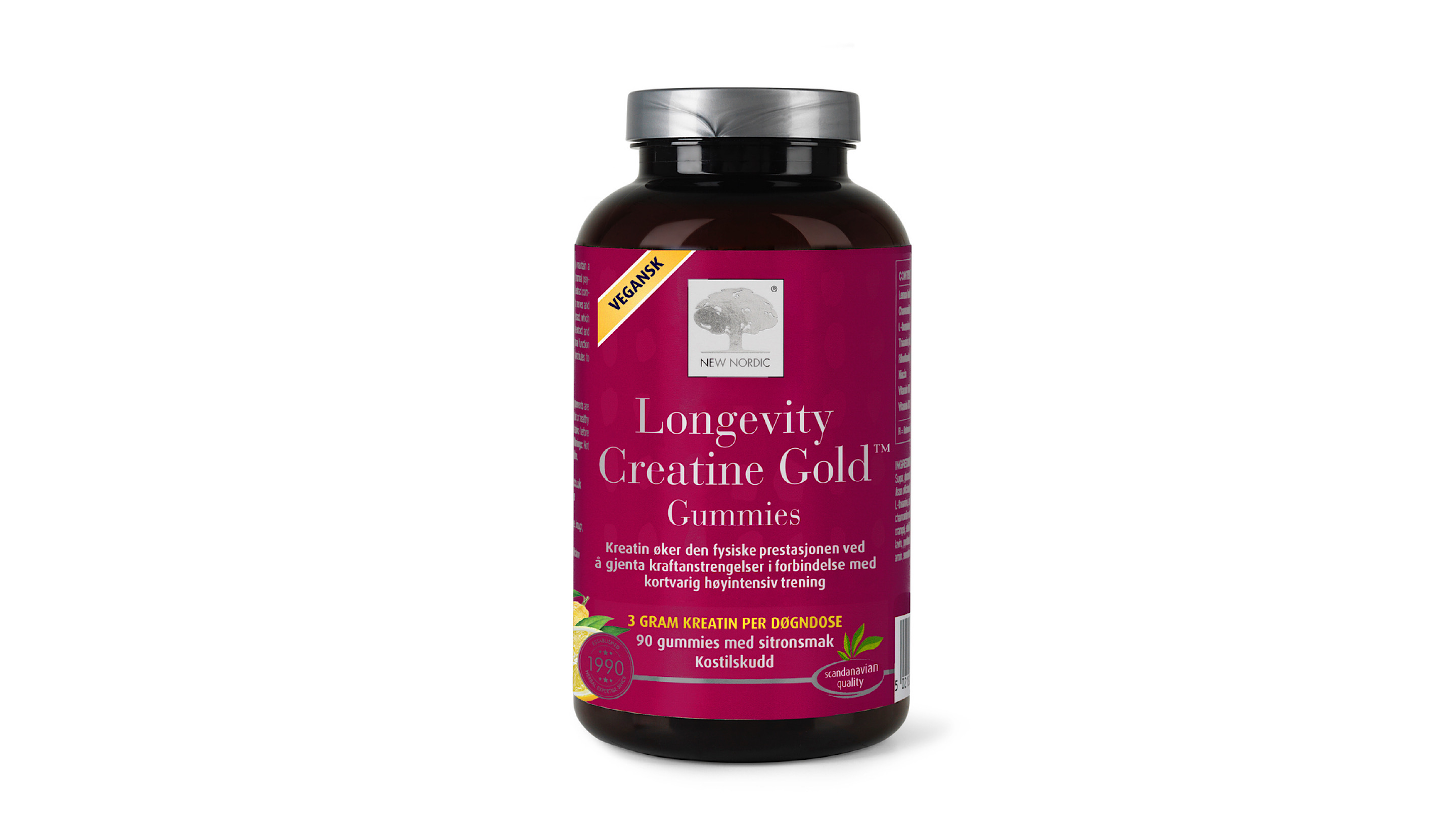 New Nordic Longevity Creatine Gold 90 Gummies