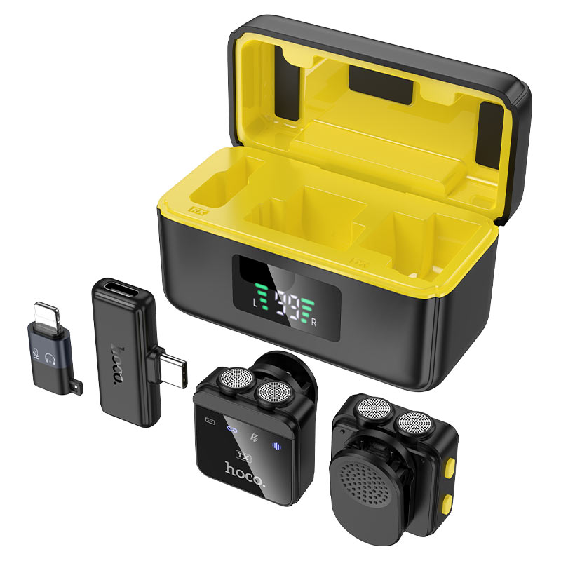Wireless microphones “L17” with charging case for Youtubers / Tictokers