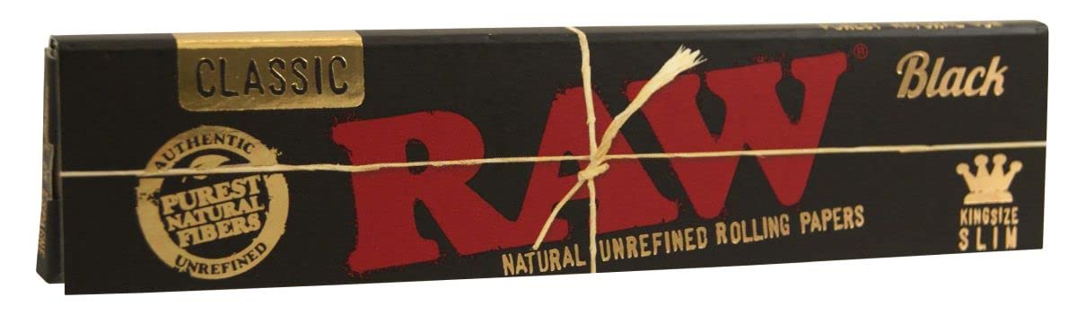 RAW King Size Rolling Papers Black 32p