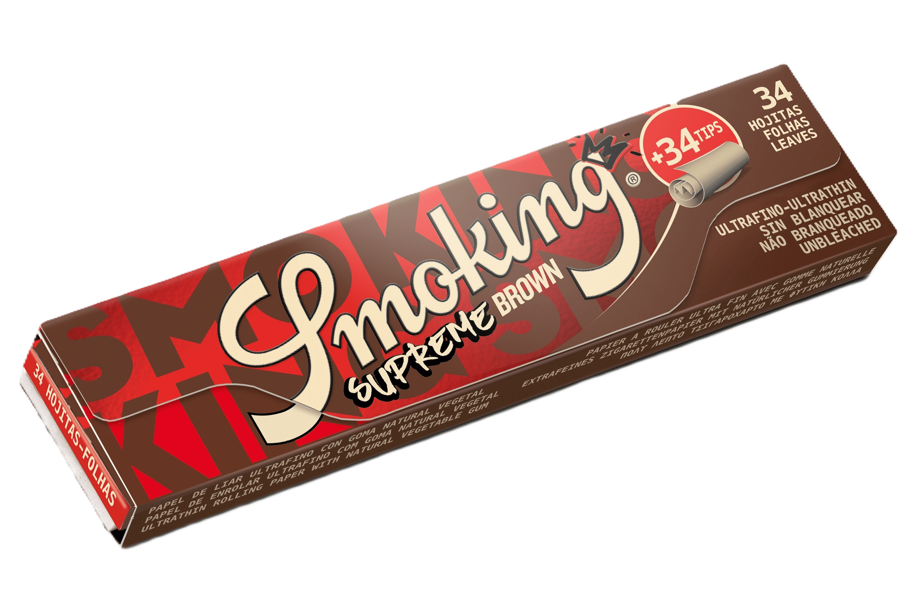 SMOKING King Size Rolling Paper and 34 Tips