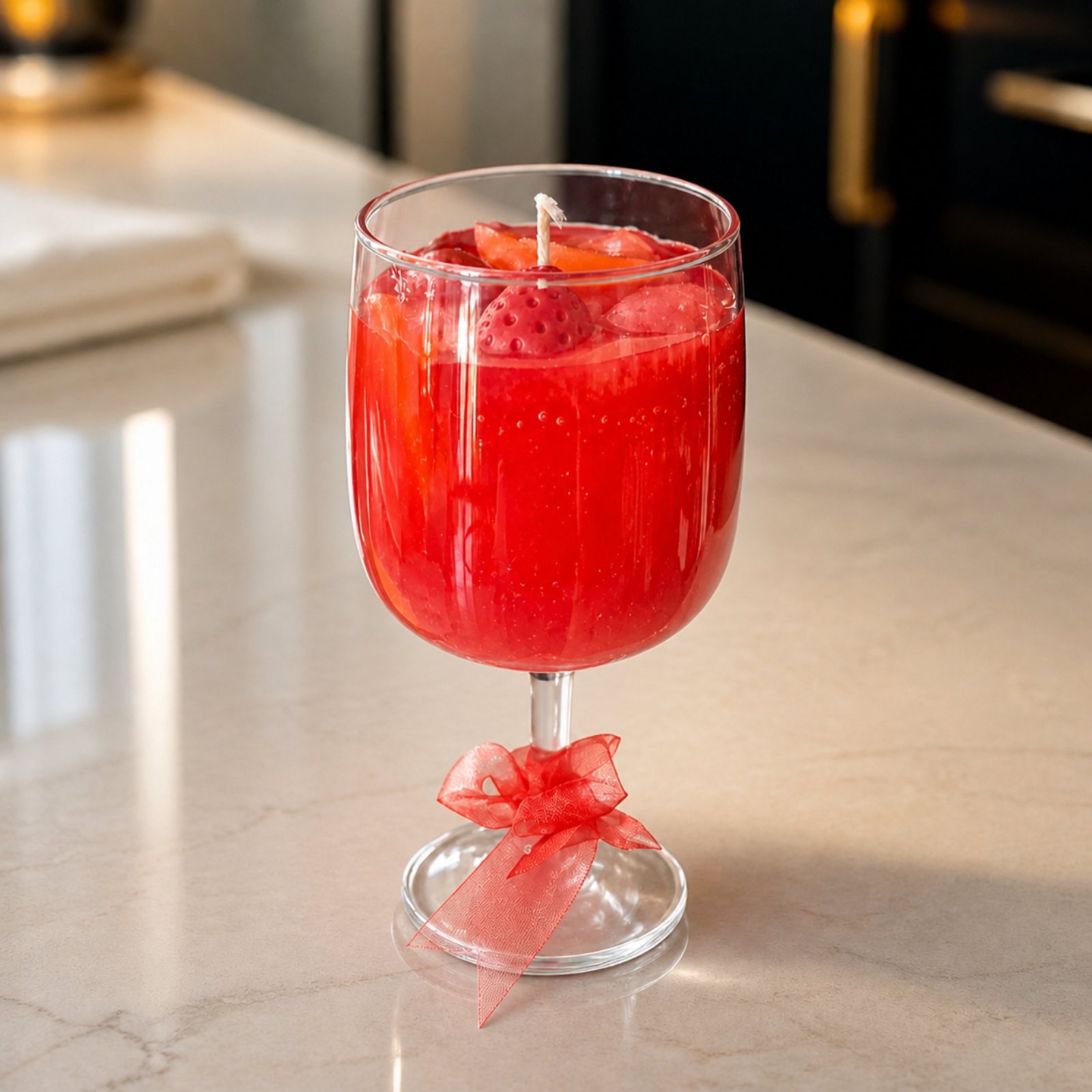 SCENTED SOY CANDLE ROSE WINE
