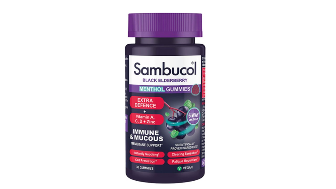SAMBUCOL GUMMIES ADULTS MENTHOL 30X