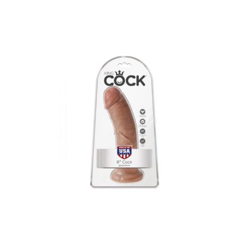 King Cock Suction Dildo Tan 20cm