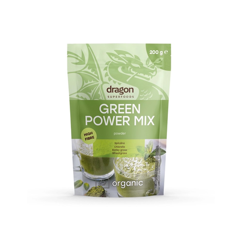 Organic Green Power Mix, 200 g, Dragon Superfoods