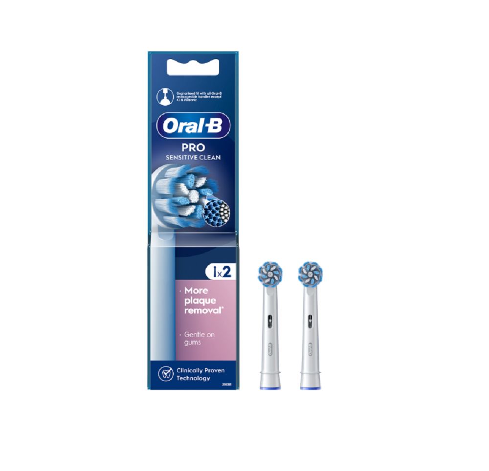 Oral-B Pro Sensitive Clean Electric Toothbrush Replacement Heads, 2pcs