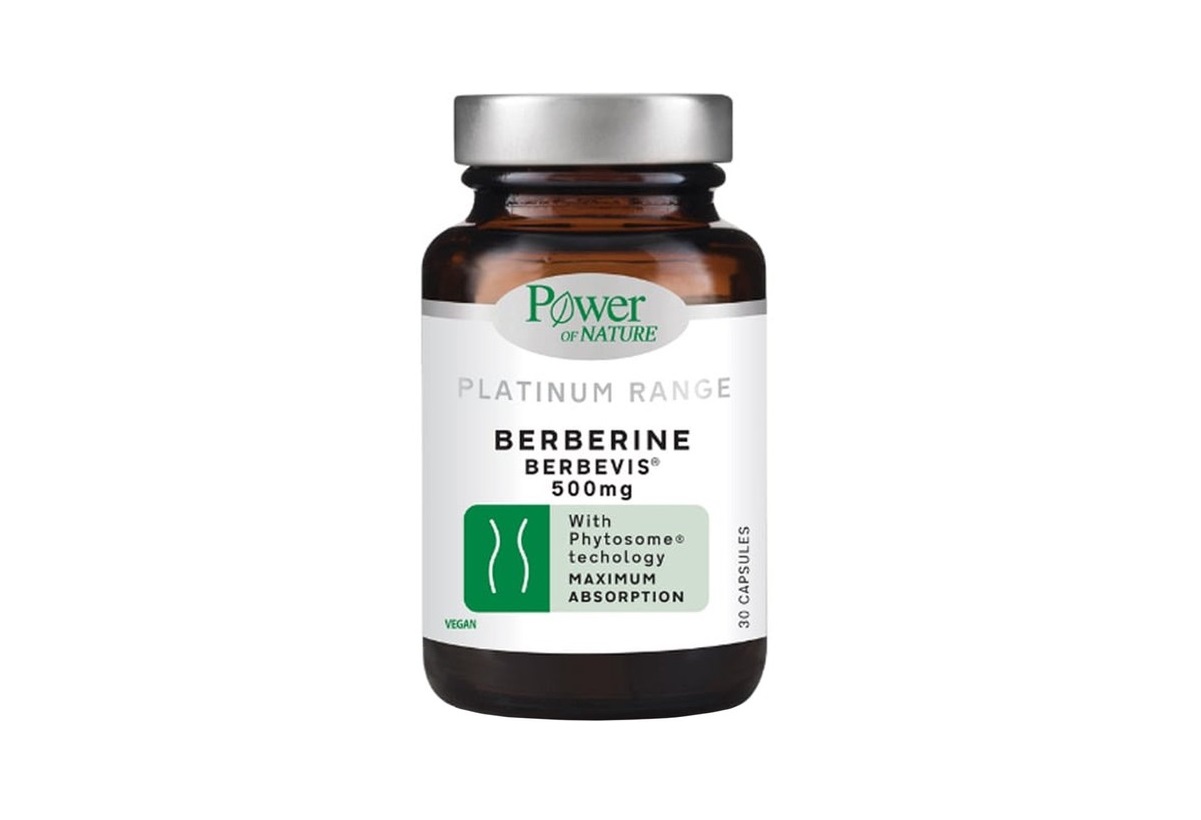 Power of Nature Platinum Range Berberine 500mg, 30caps