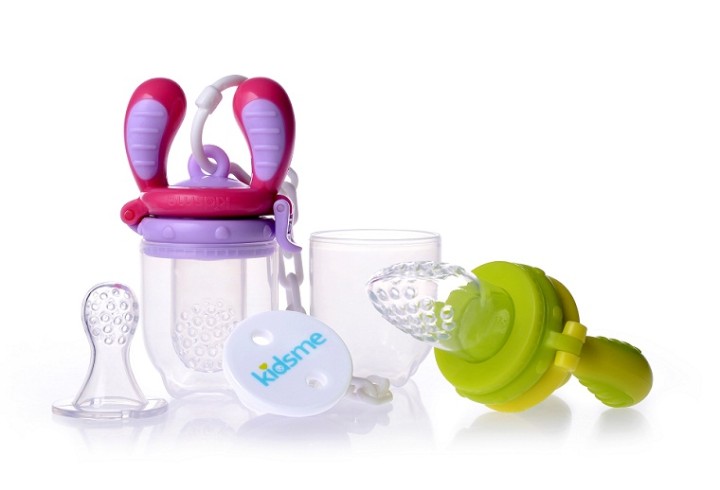 Kidsme - Food Feeder Starter Pack Lime - Pink