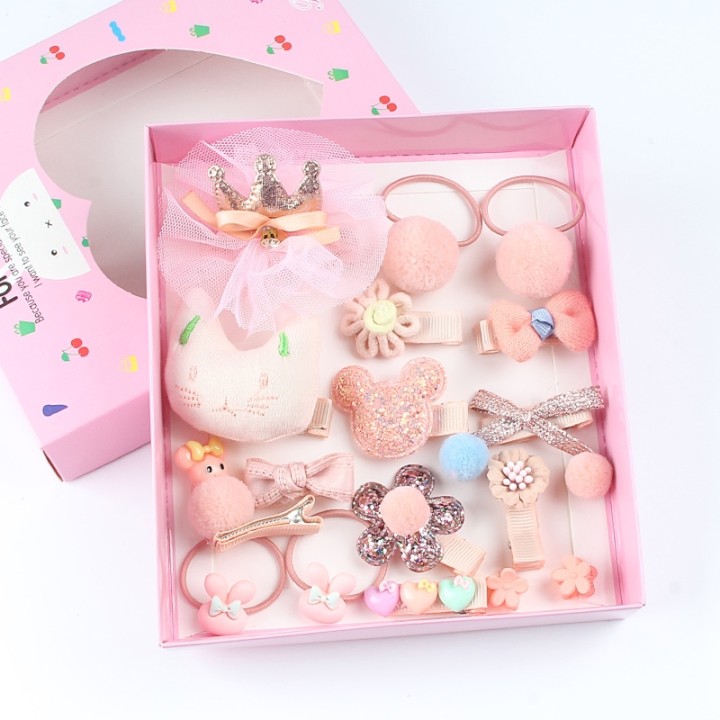 Accessories Set gift box for Girls - Coral
