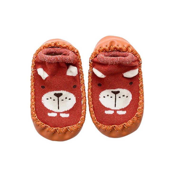 Baby Cartoon Animal  Socks - Red