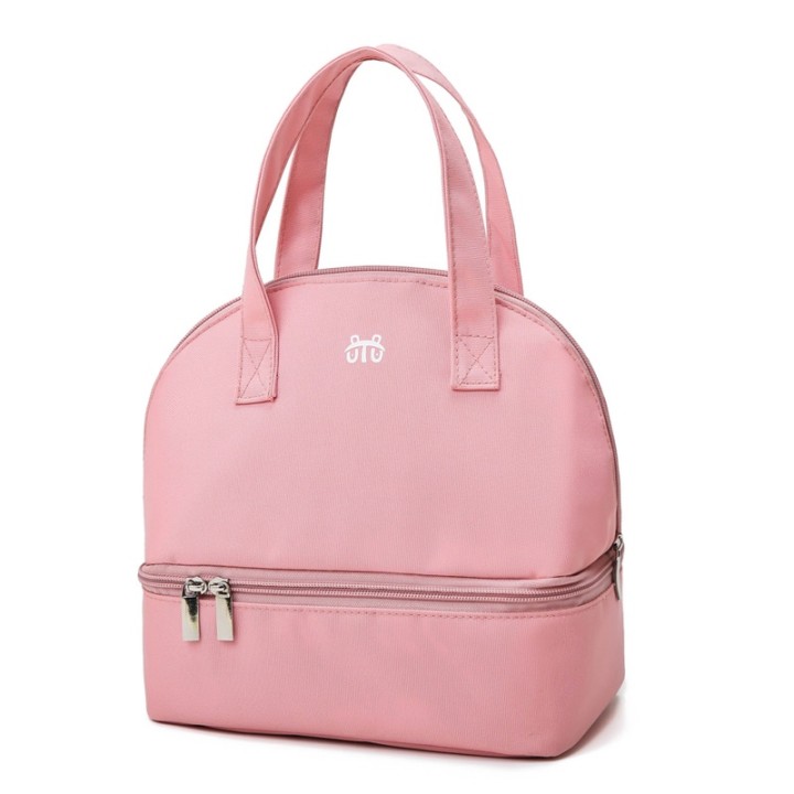 Insulated Cooler Baby Bottle Handbag  - Pink