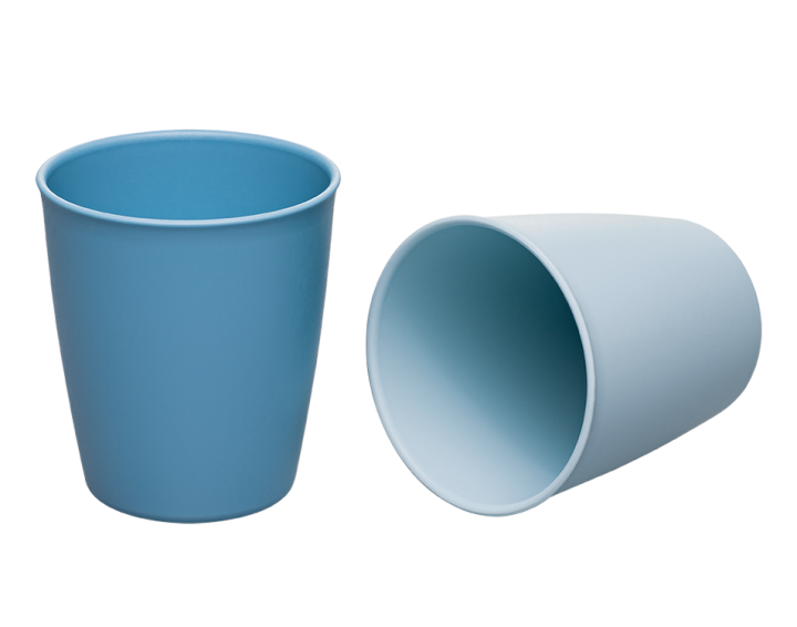 Beaker organic Blue set of 2