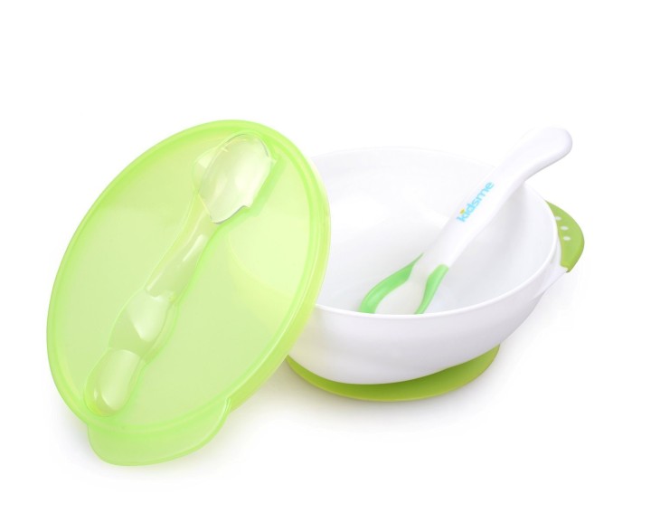 Kidsme - Bowl and Spoon set Green