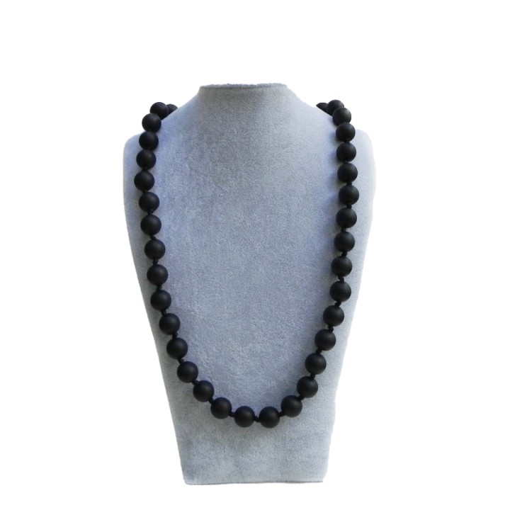 Teething Beads - Bola in Charcoal