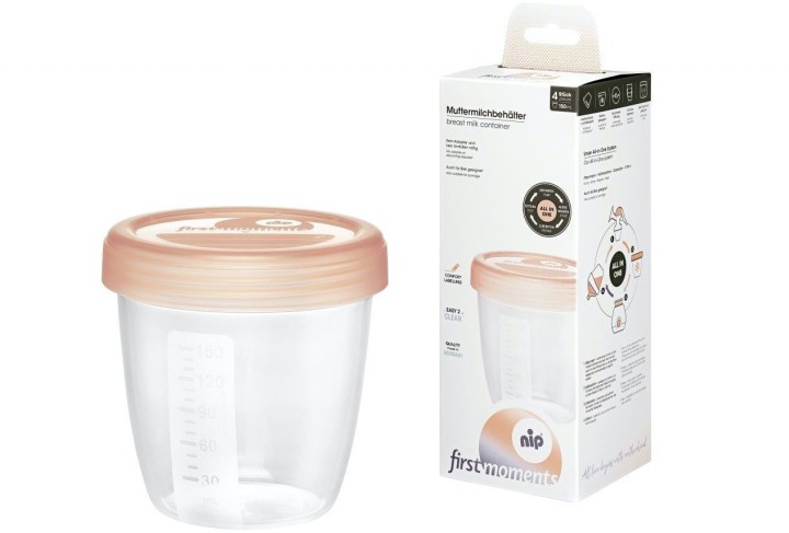 Breast milk container First moments