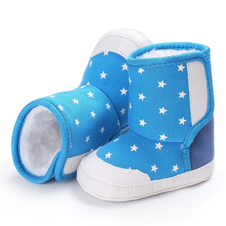 Floral Fluff Casual Canvas Prewalker Shoes Light Blue