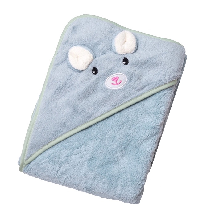 Cartoon Hooded Animal Beach Towel - Green