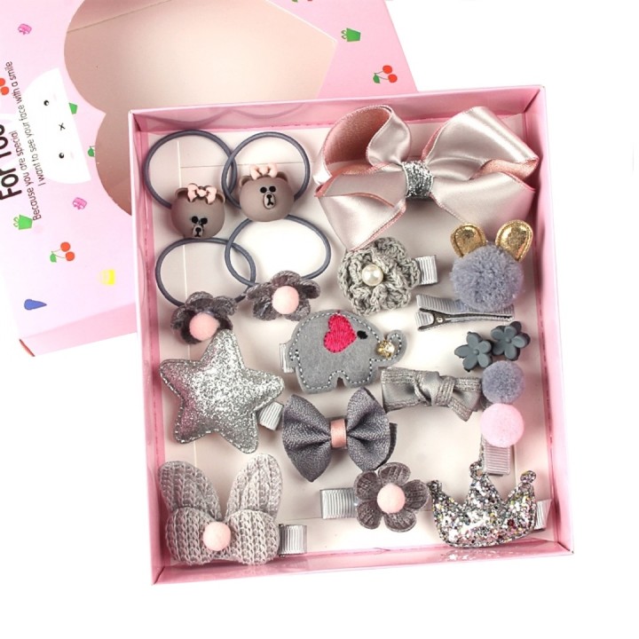 Accessories Set gift box for Girls - Light Grey