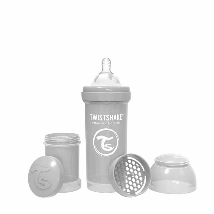 Twistshake Anti-colic Pastel Grey 260ml