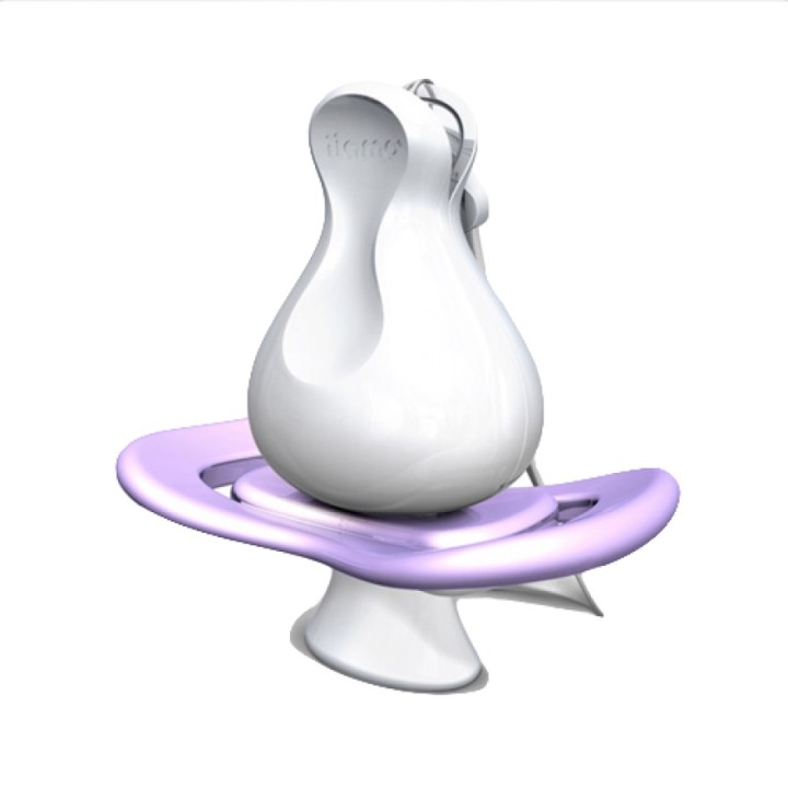 Soother  iiamo string n peace 0-6m Purple
