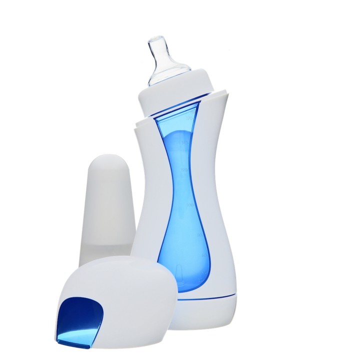 iiamo Go Self-heating Baby bottle Blue-white