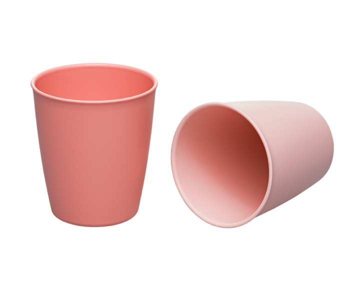 Beaker organic Pink set of 2