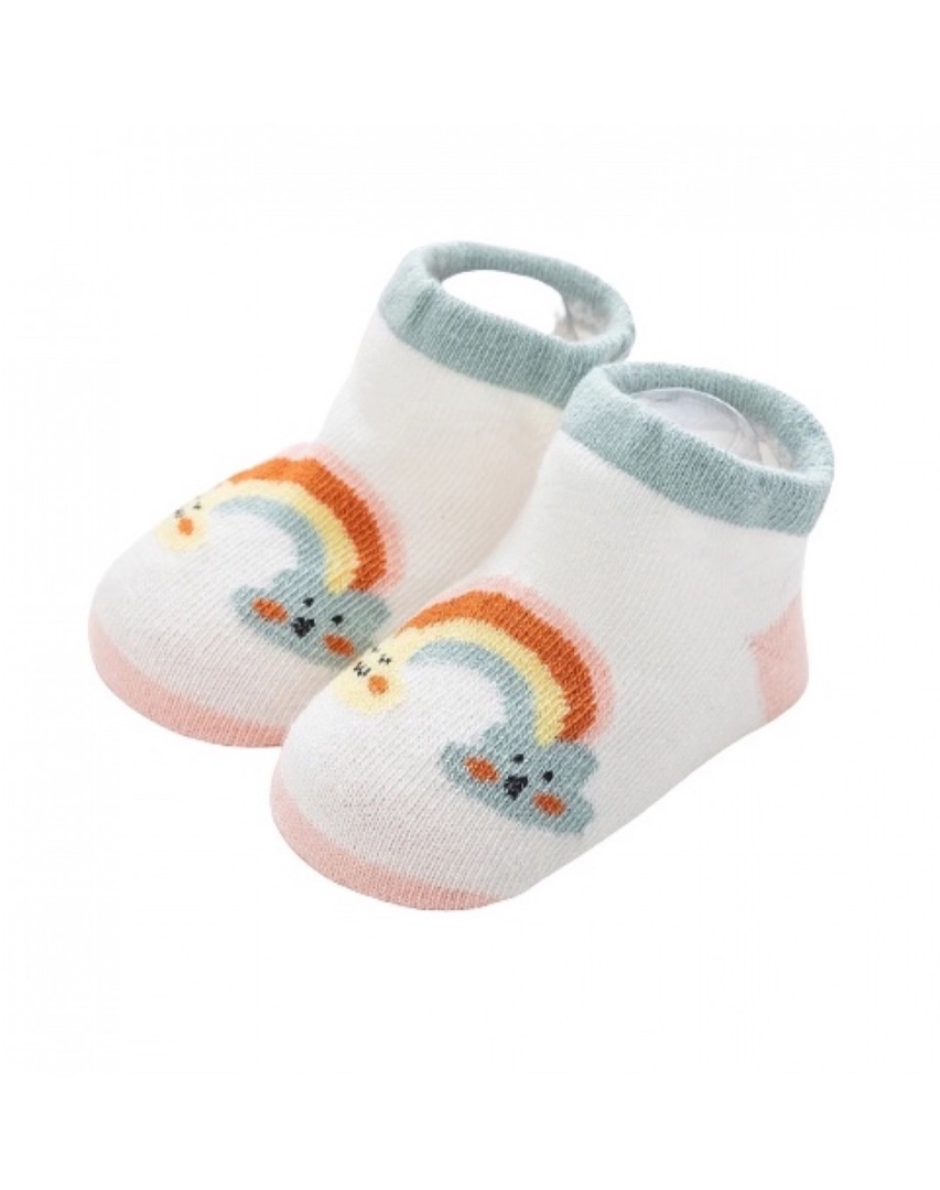 Baby - Toddler Adorable Rainbow Floor Socks Rainbow