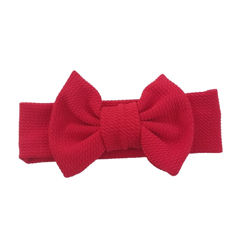 Baby Solid Bowknot Headband - Red