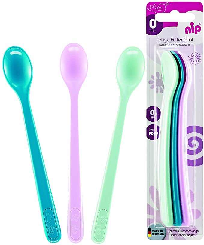 Set of 3 Feeding spoon multicolor Long