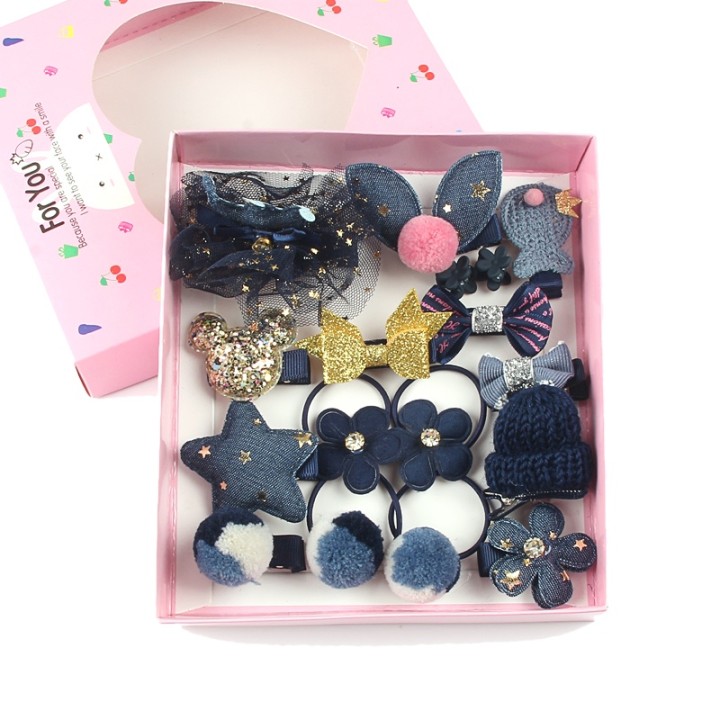 Accessories Set gift box for Girls - Deep Blue