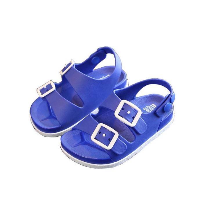 Kids Breathable Solid Sandals Blue