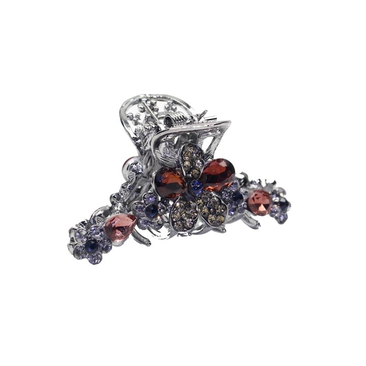 Retro Crystal Hair Claws Crab Red