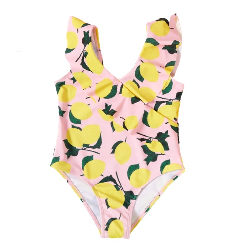 Stylish Fruit Print Swimsuit