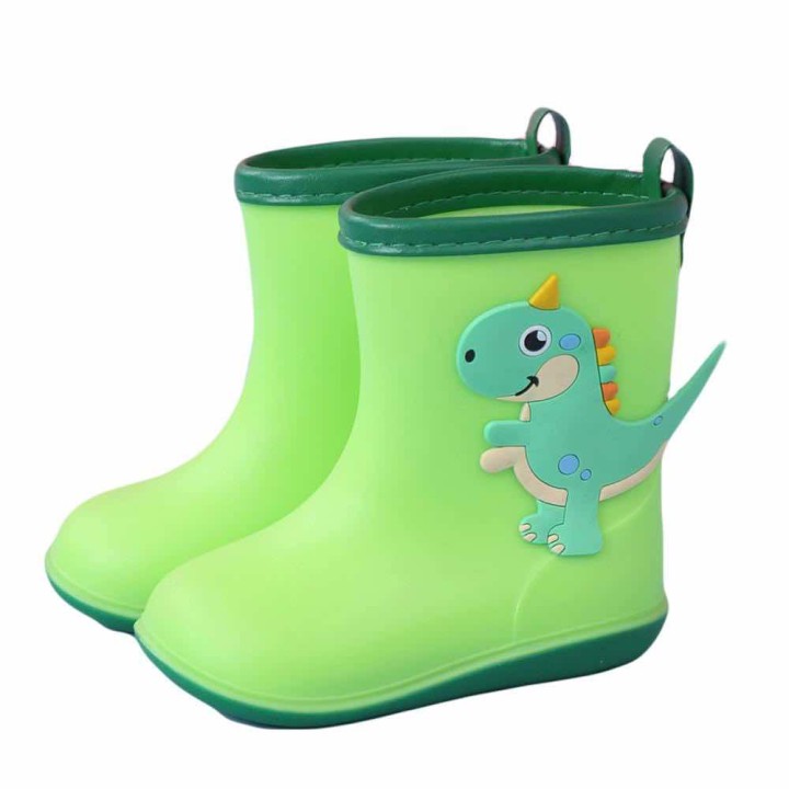 3D Dinosaur Decor Rain Boots - Green
