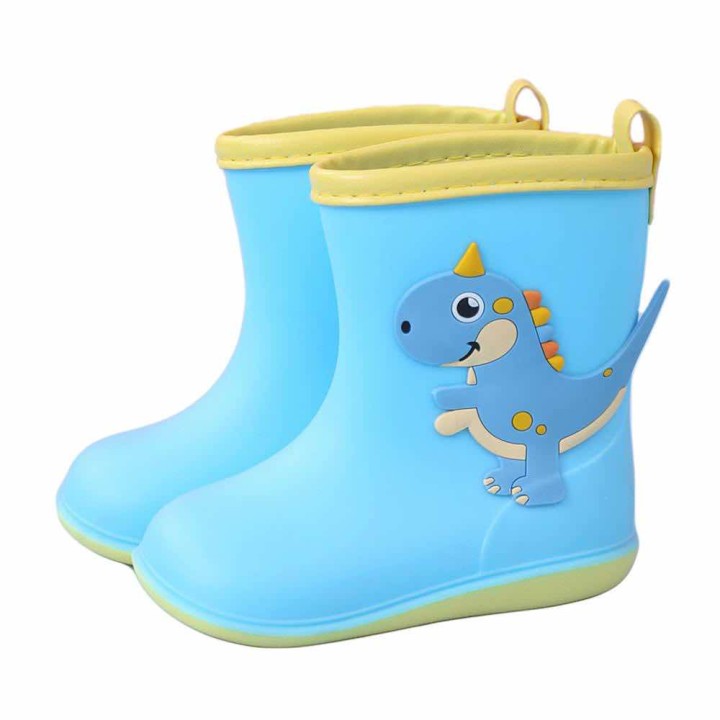 3D Dinosaur Decor Rain Boots - Blue