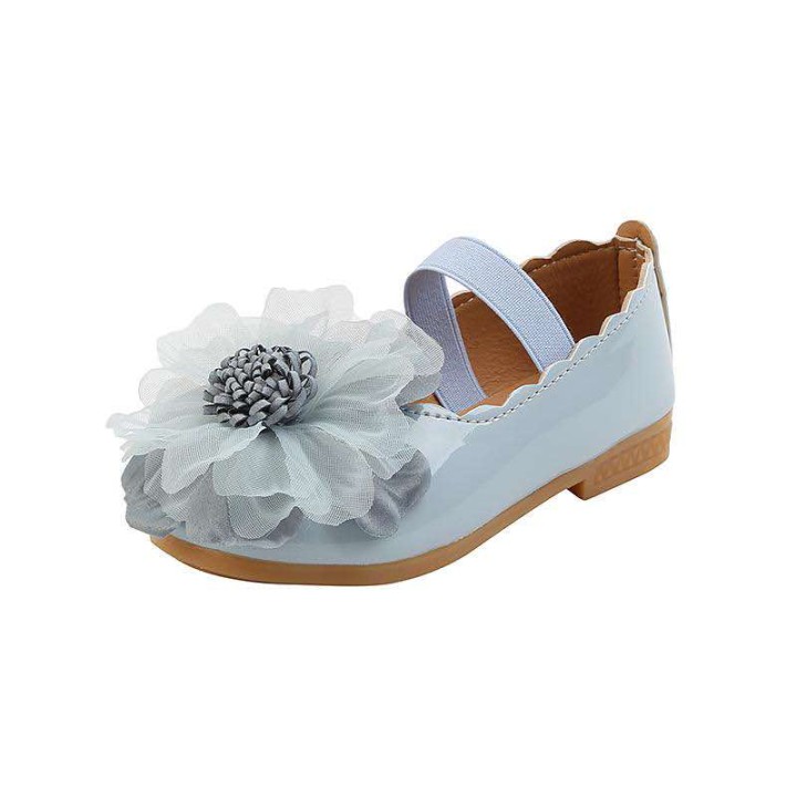 Flower Slip-on Shoes - Blue