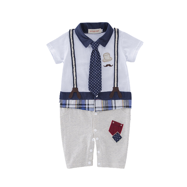 Summer baby romper White