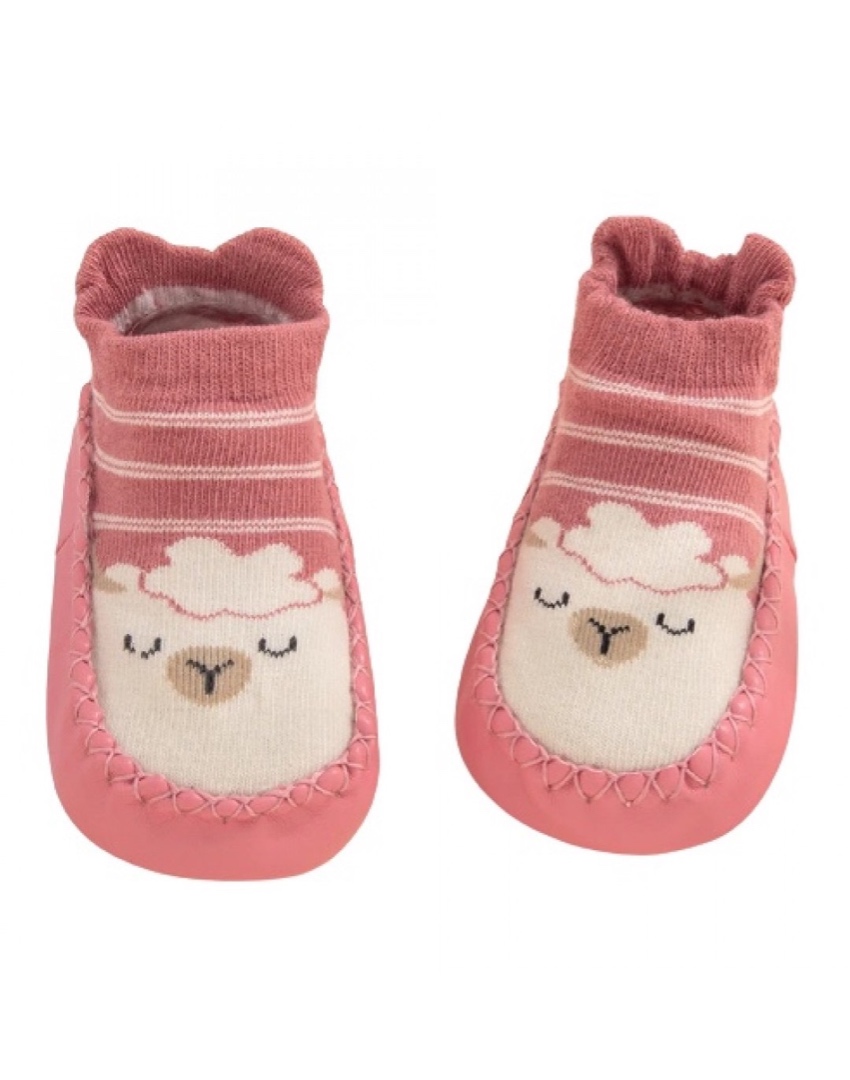 Baby Sweet Cartoon Animal Antiskid Floor Socks Dark Pink