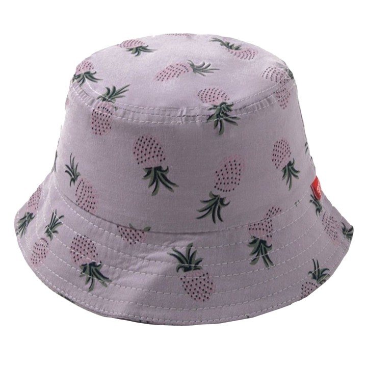 Pinapple Print Hat - Hot Purple