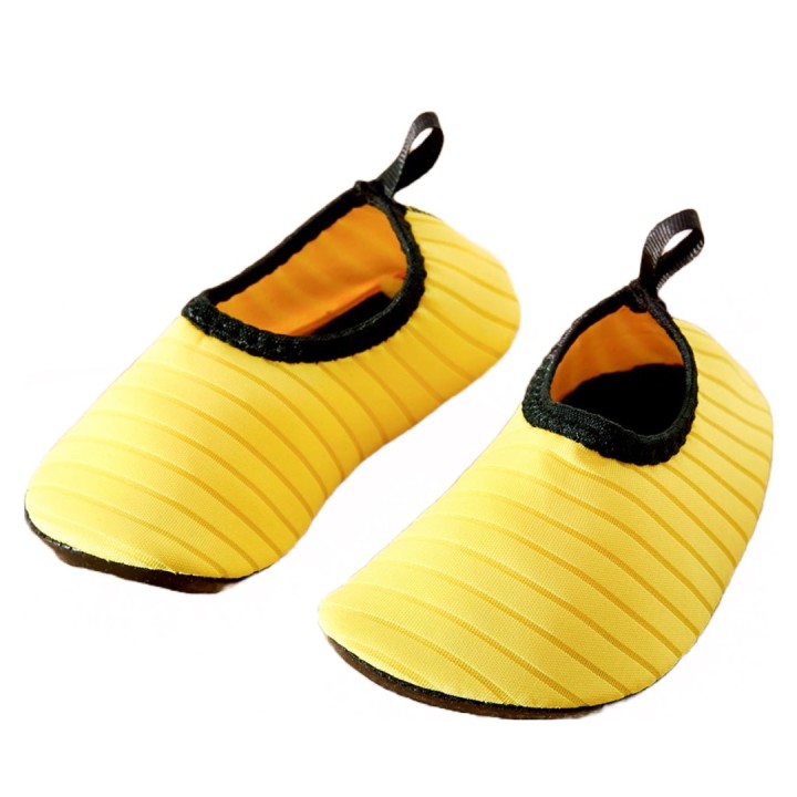 Solid Athleisure Water Beach Shoes for Kids - Yellow