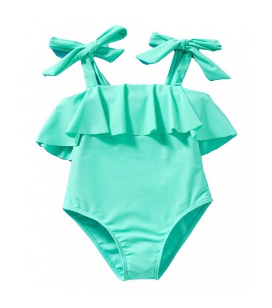 Tank Solid Swimsuit - Light Green